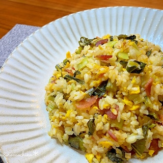 パラパラ簡単♡野沢菜漬けの炒飯